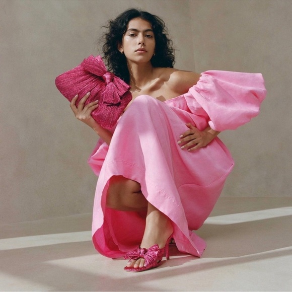 New Loeffler Randall Claudia Top Knot Sandal Heels - Picture 2 of 13